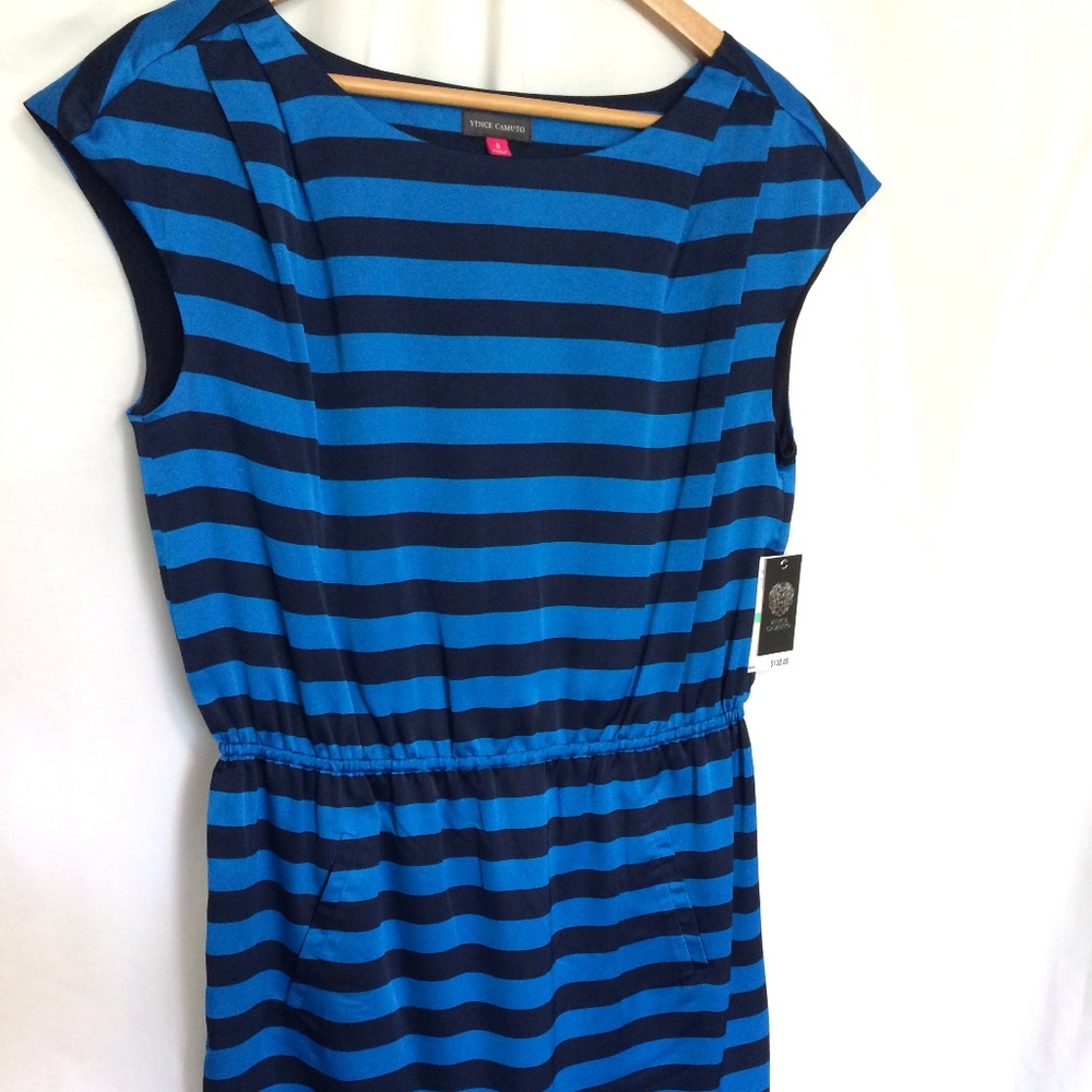 NWT - Vince Camuto Riviera Chic Blue Dress Size 8